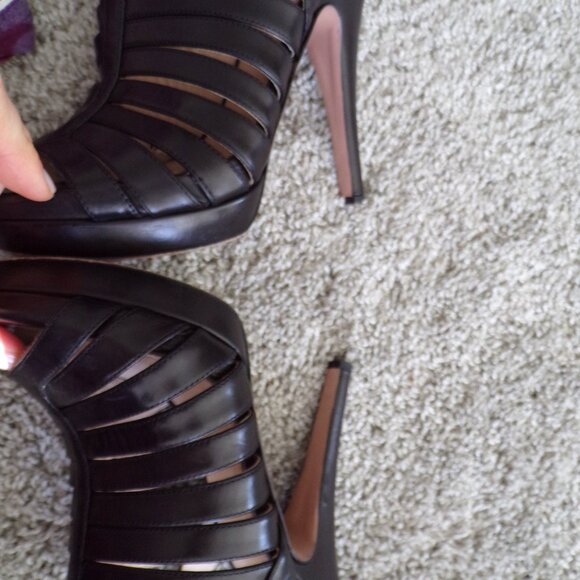 Prada black leather heels 36 - Picture 9 of 9